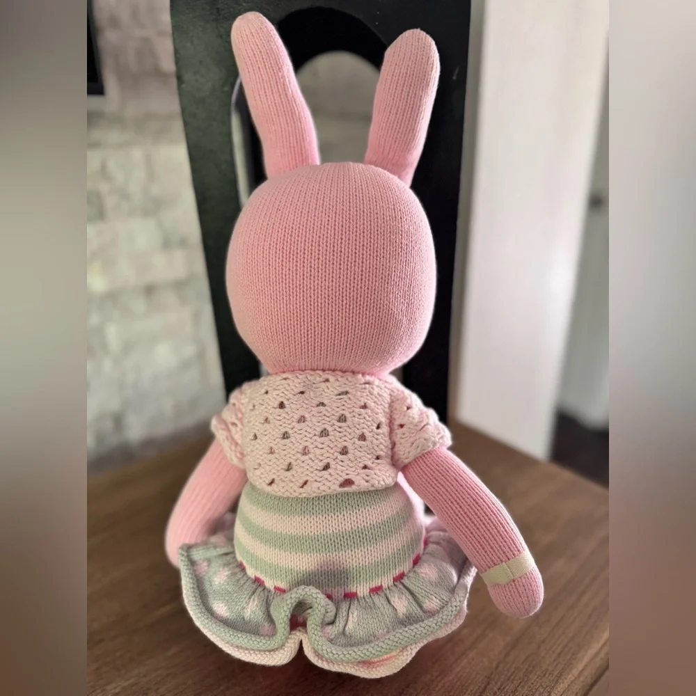 Cuddle + Kind 20” Large Chloe the Bunny Knitted Plush - Picture 7 of 10